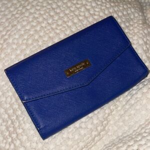 Kate Spade New York Bay Street Stacy Leather Bifold Wallet – Blue